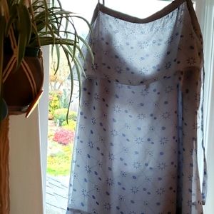 flowy blue babydoll dress